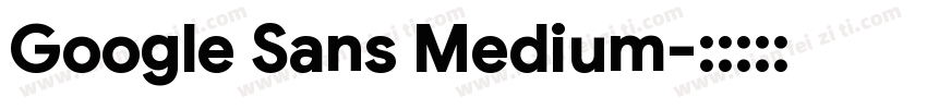Google Sans Medium字体转换
